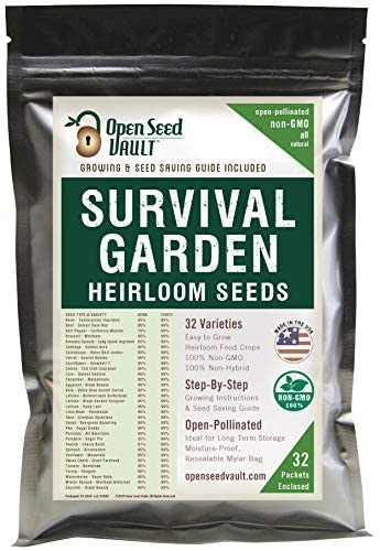 10,000 Seeds 20 Vegetable and Fruit Seeds for Planting Your Home or Survival Gear Free Growers Manuel B&KM Farms Heirloom Non-GMO Garden Veggie Seeds Outdoor and Indoor Home Gardening Garden Kit 